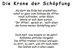 ein Gedicht: Die Krone der Schöpfung