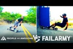 Video - Wins Vs. Fails On Longboards, Bikes, Rope Swings & More - People Are Awesome Vs. FailArmy