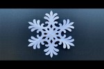 Video - Schneeflocken basteln mit Papier - Weihnachtsdeko selber machen