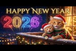 Video - Ein gem�tlicher Neujahrstag mit einer Katzenfamilie