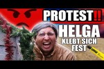 Video - Helga & Marianne - Protest - Helga klebt sich fest!