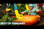 Video - Man Does Kayak Zip Line Through Jungle: Best Of The Month Of February - People Are Awesome