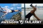 Video - Ski Jumps, Footballing, Partner Handstands & More - People Are Awesome VS. FailArmy